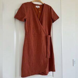 Madewell Texture and Thread Wrap Dress